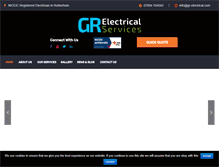 Tablet Screenshot of gr-electrical.com